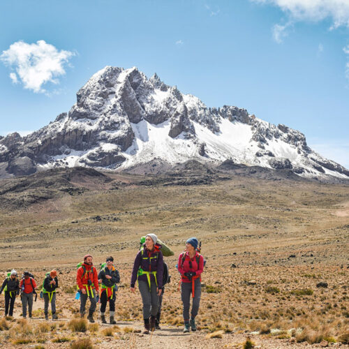 Scenic View of Mount Kenya from Nanyuki