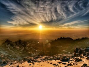 Sunrise over Mount Kenya
